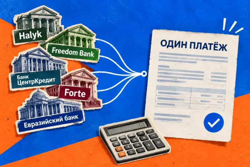 Где объединить кредиты в Казахстане и не увеличить переплату
