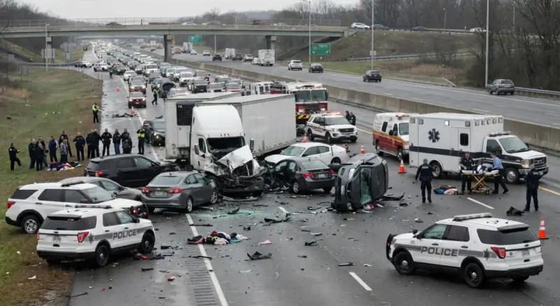 Массовое ДТП с четырьмя автомобилями унесло жизни 20 человек
