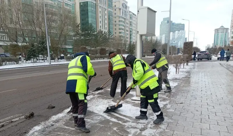 Астанада қазан айының басында қар жауды