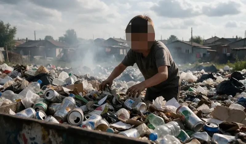 «Үш ай бойы анасы ұлын іздемеген»: БҚО-да қоқыс жағалап күн көрген он жасар бала әріп танымайтын болып шықты