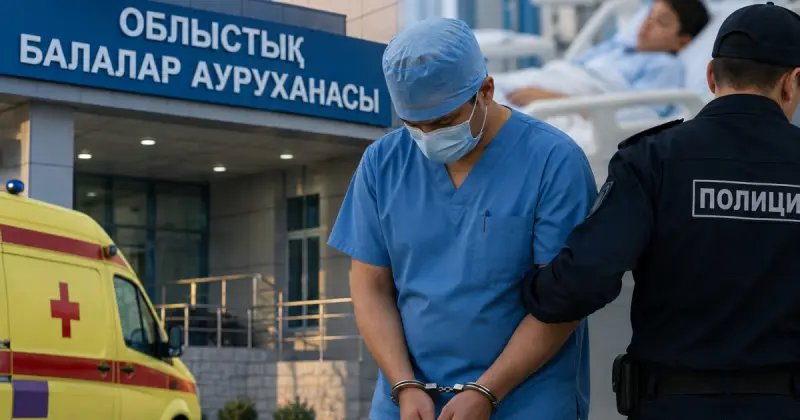   13 жастағы баланың өлімі: Ақтауда хирург күдікті ретінде ұсталды   