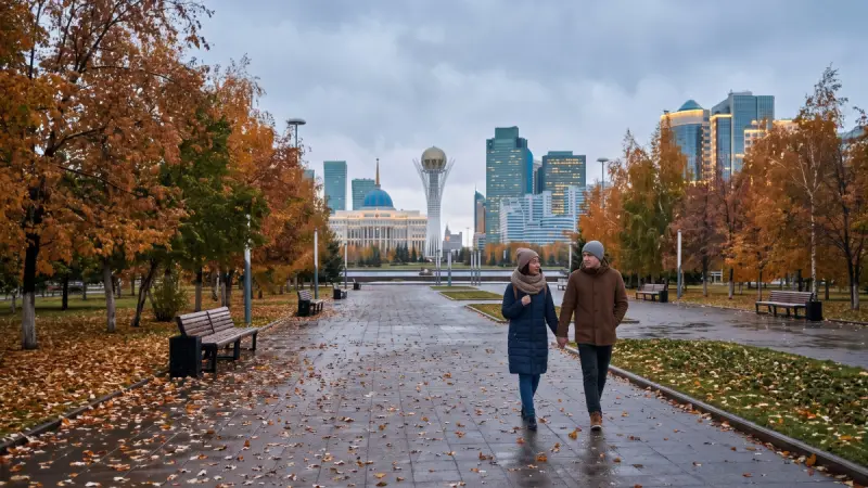 Первые снежинки в Астане: когда в столицу вернётся тепло
