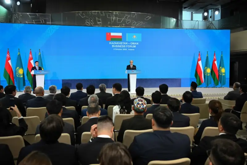 Президент выступил на казахско-оманском бизнес-форуме