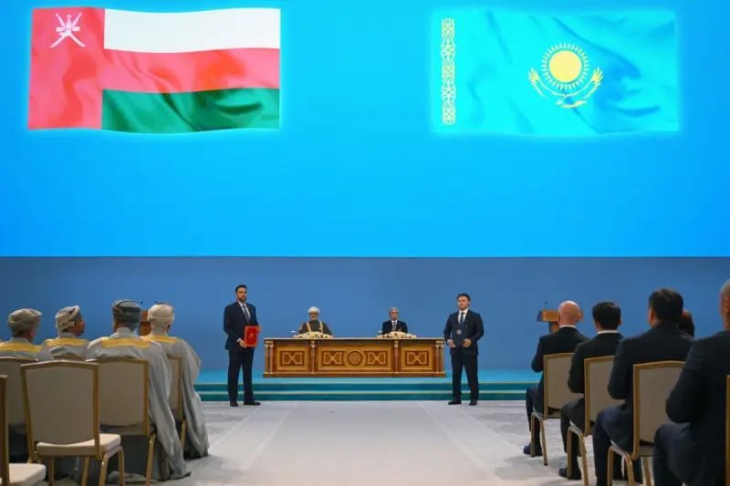 По итогам переговоров Президент Казахстана и Султан Омана приняли Совместное заявление