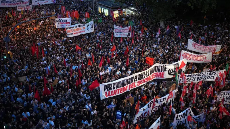 Протест против дорогой аренды в Барселоне закончился баррикадами и задержаниями