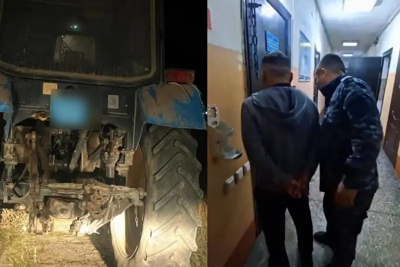 20 суток ареста за поездку на тракторе получил житель области Абай (ВИДЕО)