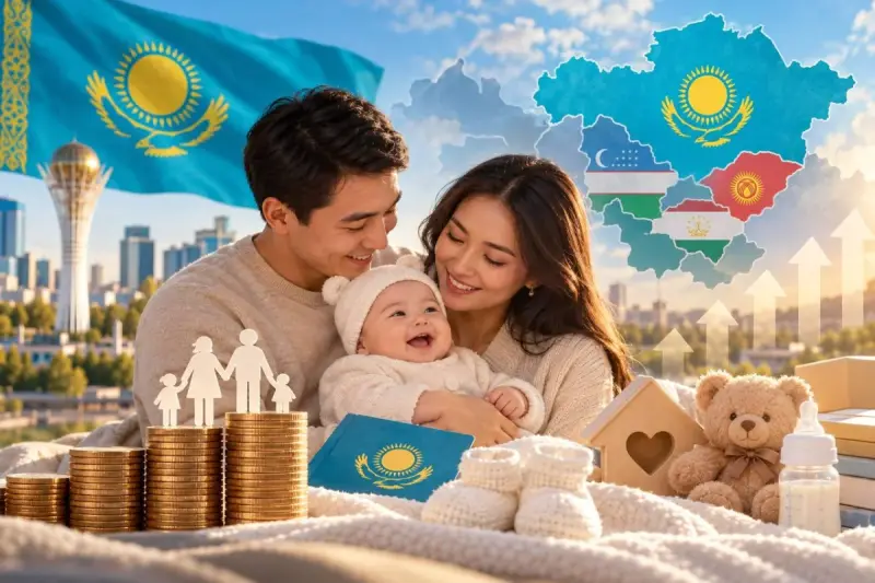 Сколько Казахстан платит за рождение ребёнка