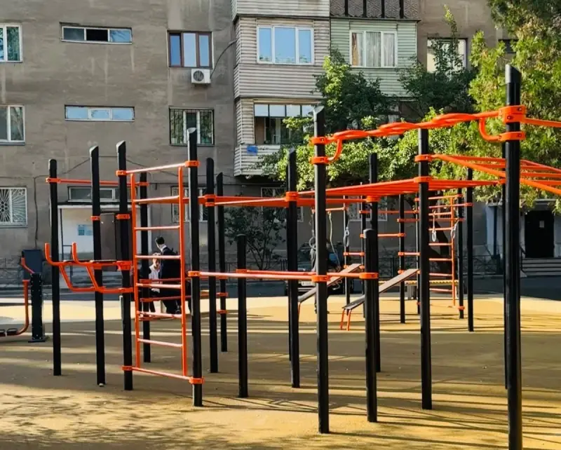 В Турксибском районе Алматы обновили дворы в микрорайоне «Жұлдыз»