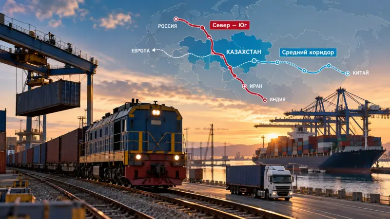Казахстан наращивает транзит