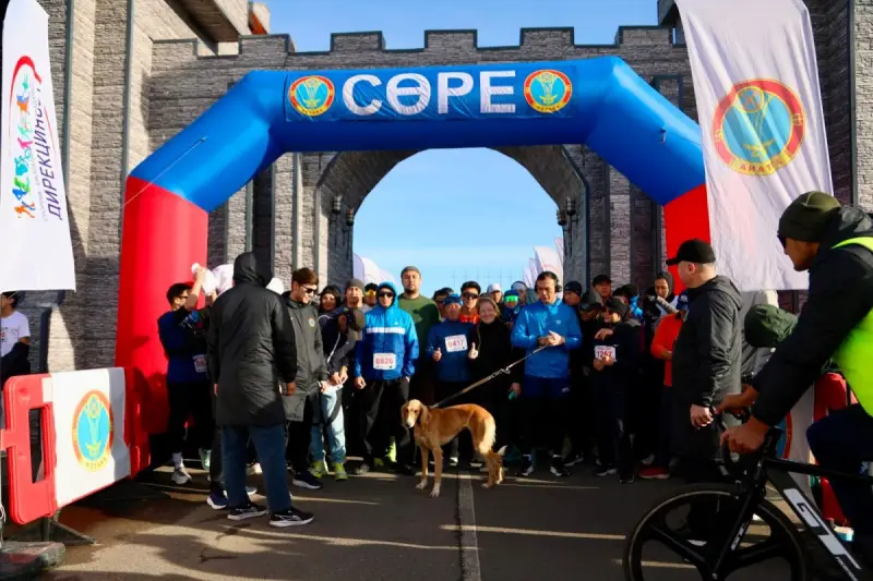 Казахская тазы впервые пробежала марафон