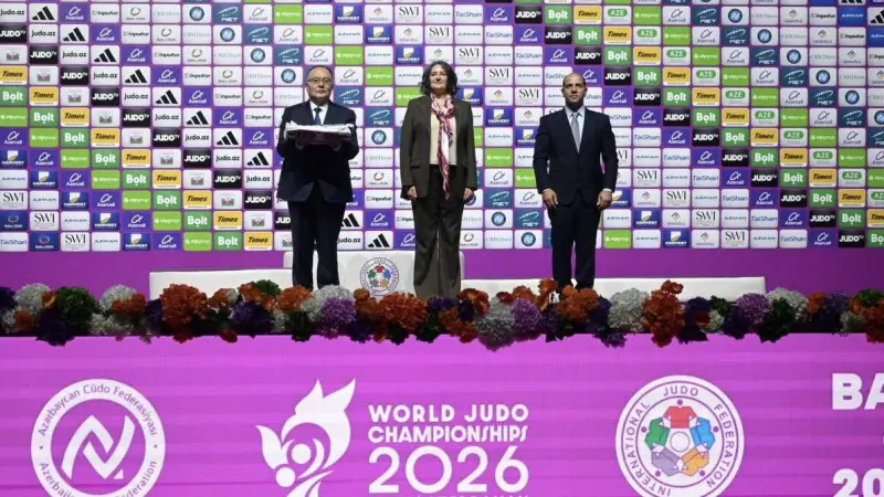 Дзюдодан әлем чемпионатының туы ресми түрде Қазақстанға табысталды