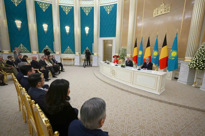 Қасым-Жомарт Тоқаев пен Бельгия Королі бірлескен мәлімдеме жасады