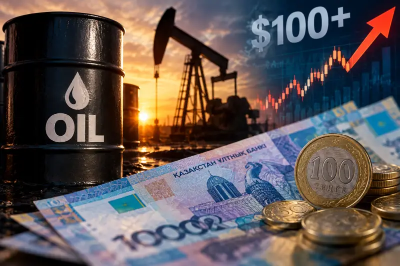 Нефть взлетела выше $100, а тенге слабеет: что происходит с долларом в Казахстане?