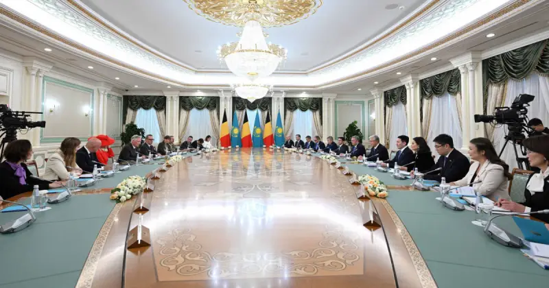  Қасым-Жомарт Тоқаев Бельгия Королімен және Патшайымымен кеңейтілген құрамда келіссөз жүргізді 