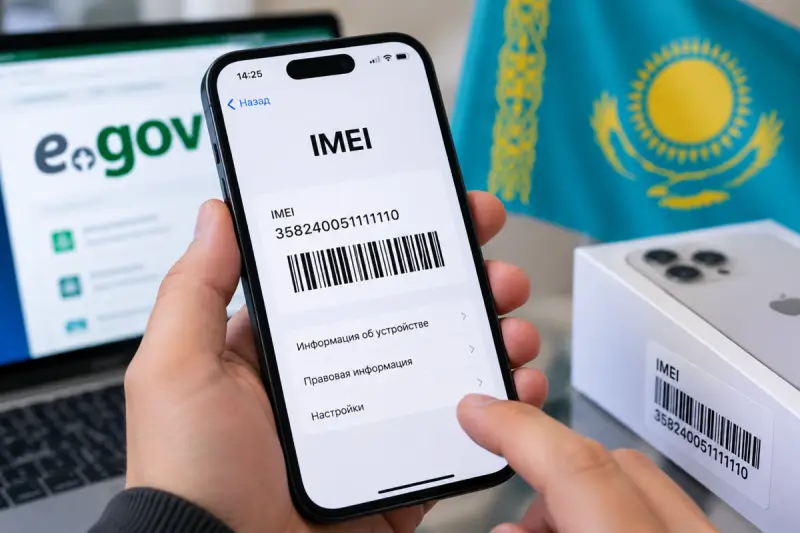 Казахстанцам изменили правила регистрации телефонов: без новой проверки IMEI не подтвердить