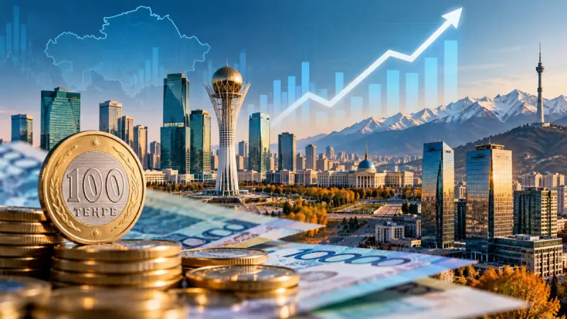 Рост ВВП Казахстана в реальном выражении составил 4,1%