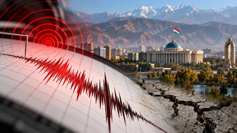 В Таджикистане зафиксировали землетрясение магнитудой 4,5