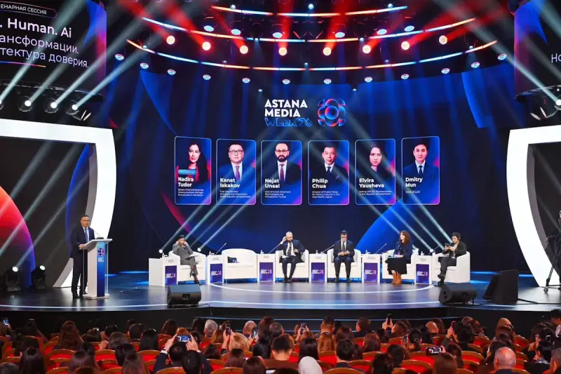 Камеры, интервью и разговоры о будущем: как прошел первый день Astana Media Week 2026