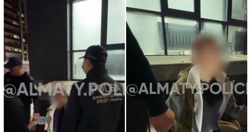 Алматыда тапаншамен жүрген әйел ұсталды (ВИДЕО) 