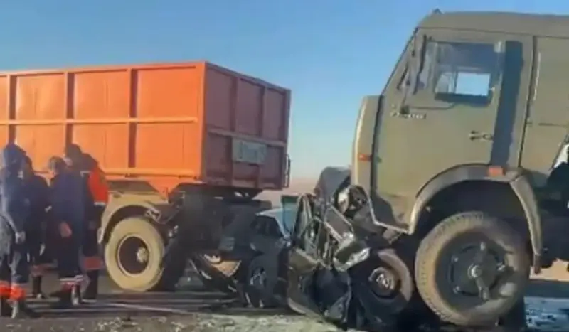Директор детсада и две воспитательницы погибли в массовом ДТП на трассе в СКО (ВИДЕО)