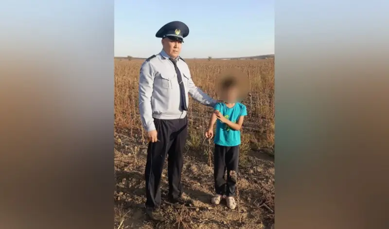 Семилетний мальчик потерялся в поле в области Абай (ВИДЕО)