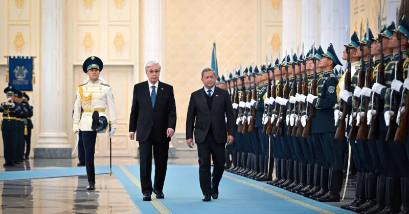  Ақордада Камбоджа Премьер-министрін қарсы алу рәсімі өтті 