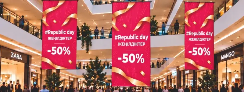 Скидки до 50% ко Дню Республики: где пройдут распродажи в Казахстане