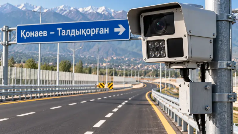 Қонаев – Талдықорған трассасында орташа жылдамдық бақылауы