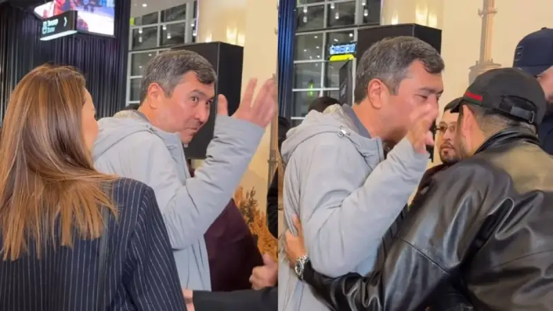 «Жүргізушіні шертіп жіберген»: Жұмабек Жанықұл әдепсіз әрекетімен сынға қалды (ВИДЕО)