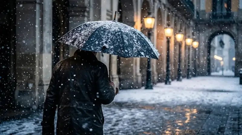 Елімізде атмосфералық фронттардың әсерінен нөсер жаңбыр мен қар жауады
