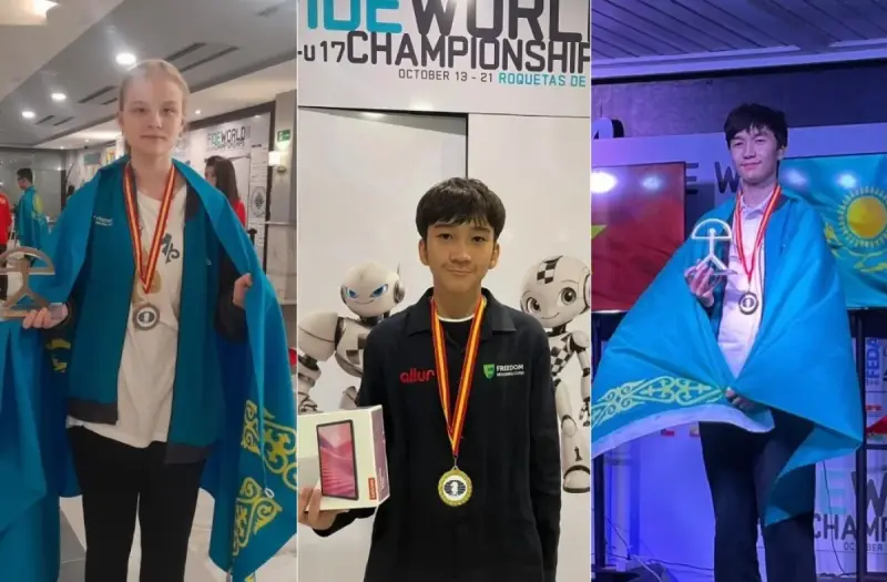 Алматылық шахматшылар әлем чемпионатында алтын, күміс және қола медаль жеңіп алды