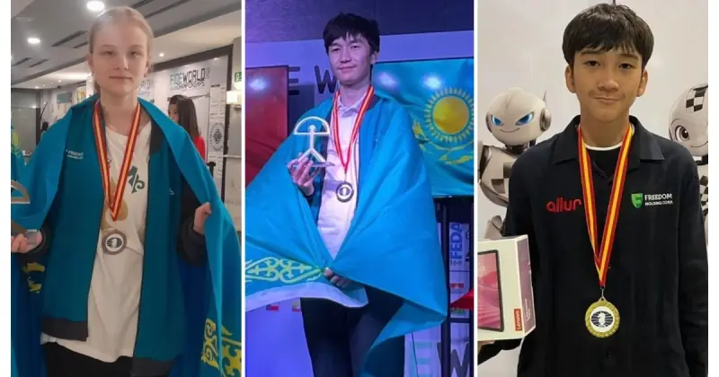 Шахматшыларымыз әлем чемпионатында 3 медаль жеңіп алды