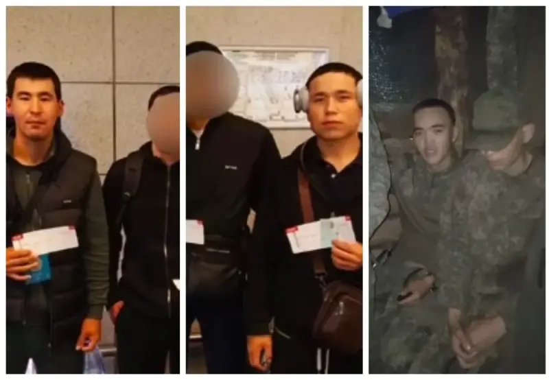 «Үлкен қуаныш»: Ресейде соғыс аймағына тап болған 12 жігіт елге оралды (ВИДЕО)