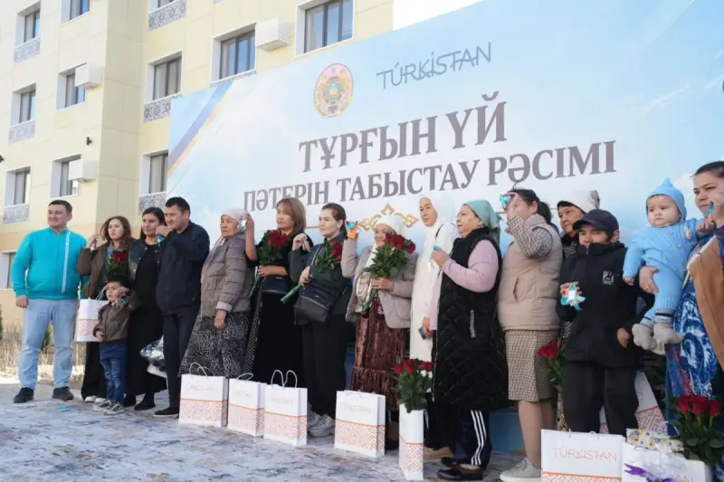 Республика күнінде Түркістанда 14 тұрғын үй, 600-ге жуық пәтер пайдалануға берілді