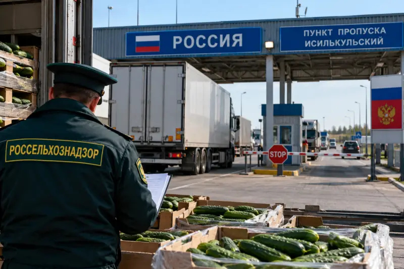 Россию не устроили казахстанские огурцы: груз развернули на границе