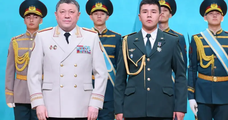  Ұлттық ұлан тарихында алғаш рет: әскери қызметші Ғазиз Байтасов медалін алды 