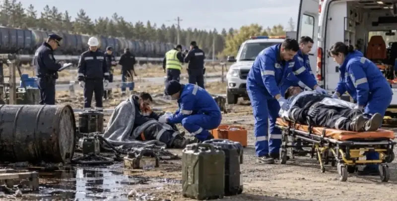 Ақтөбе облысында өрттен ауыр күйік алған жұмысшы қайтыс болды