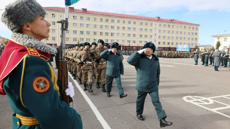 750 гвардейцев приняли военную присягу в Астане