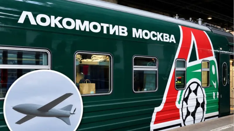 Беспилотник ударил по поезду с игроками «Локомотива»