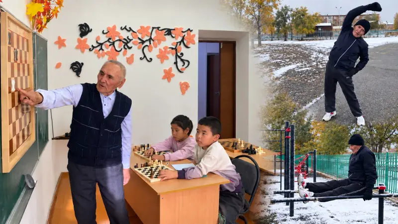 «Спортпен шұғылданып, балаларға шахмат үйретеді»: 87 жастағы қария ұзақ өмір сүрудің құпиясын айтты