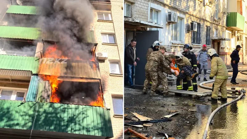 В Атырау загорелись балконы многоэтажки: спасены семь человек