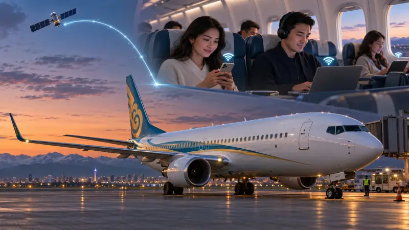 Air Astana запустила первый самолет с Wi-Fi