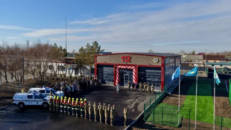 Обновленную пожарную часть открыли в Костанайской области