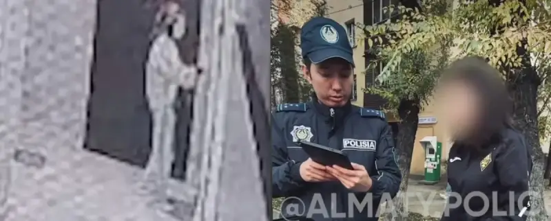 Қабырғаға жазу жазған бойжеткен ұсталды