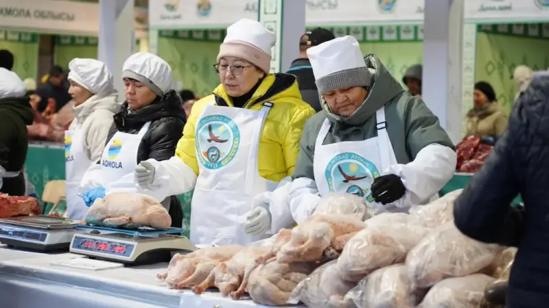 Более 50 видов продукции представила Акмолинская область на сельхозярмарке