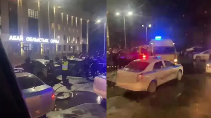 Семейде облыстық сот ғимаратының алдында ер адам өзін өртеп, көз жұмды
