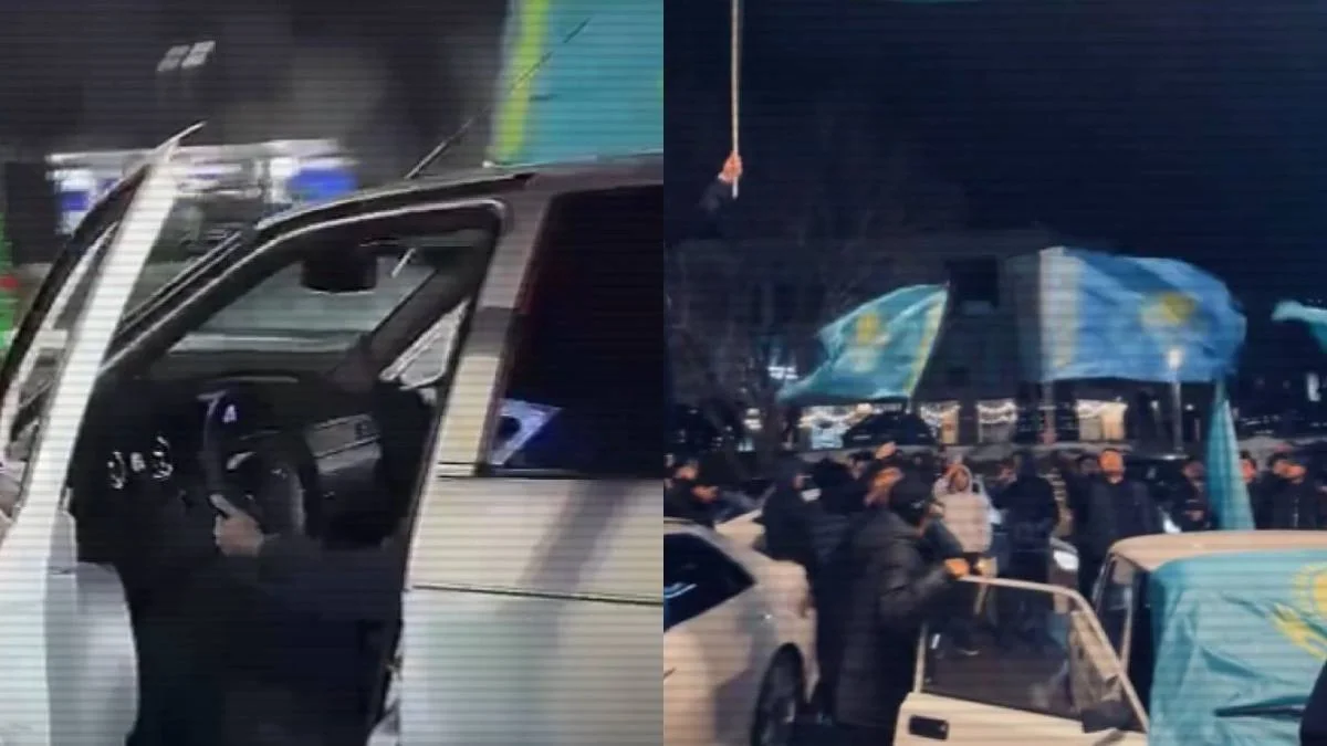 Мерекеде көлігіне ту ілгендерге неге айыппұл салынды