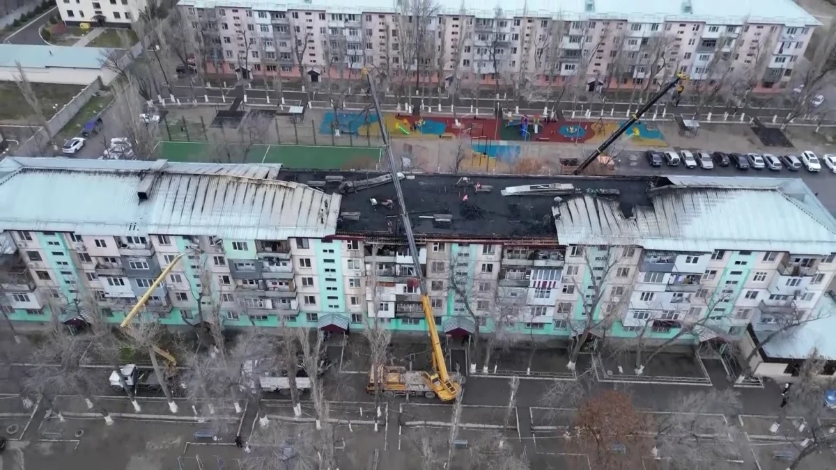 Таразда жаңа жыл қарсаңында өртке оранған көпқабатты үйдің шығыны 160 миллион теңгеге жетті