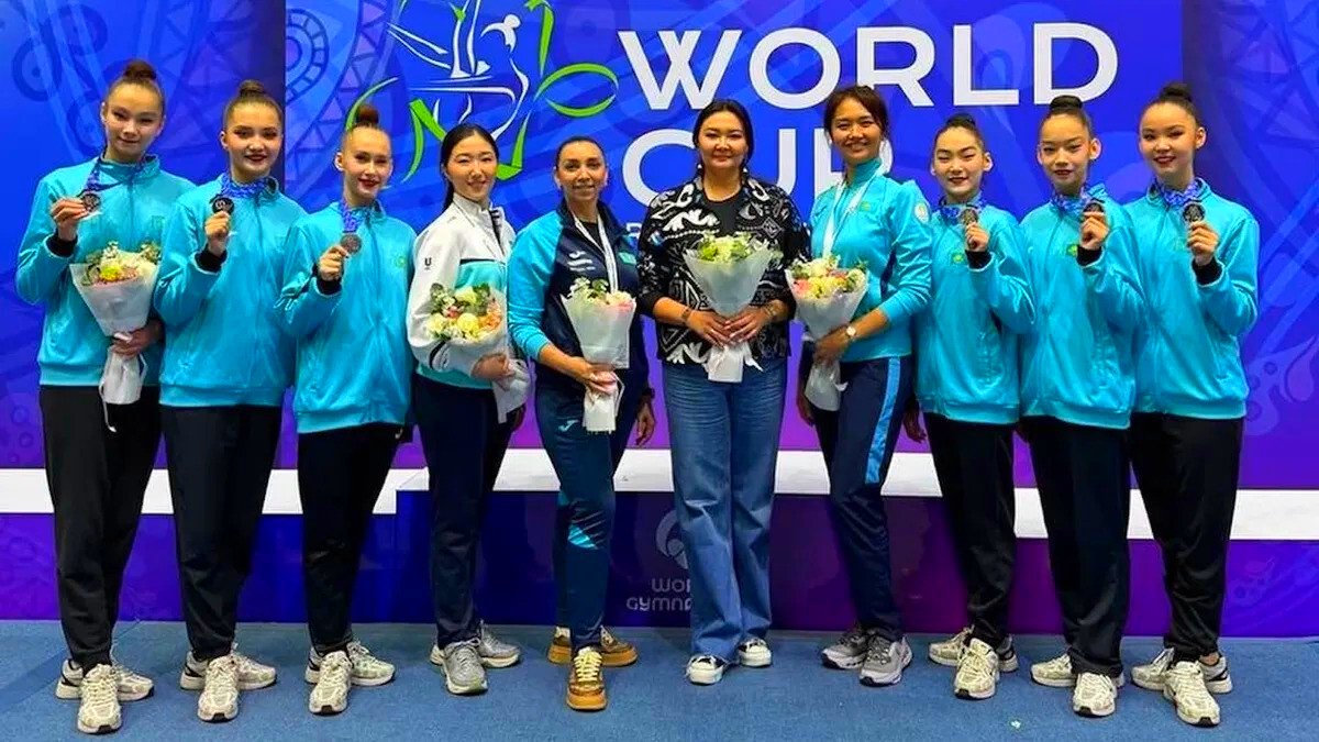 Казахстанские гимнастки завоевали бронзу чемпионата Азии в Бишкеке