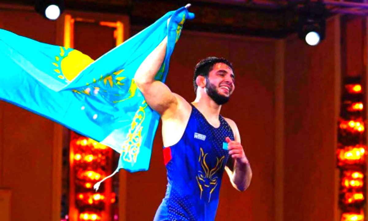 Казахстанский борец стал двукратным чемпионом Азии